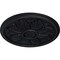 Ekena Millwork Kaya Ceiling Medallion (Fits Canopies up to 5 1/4"), Hand-Painted Steel Gray, 23 5/8"OD x 1 1/2"P CM23KASGS - alternate 4